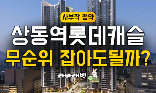 상동역 롯데캐슬 무순위 청약 785세대.. 투자 목적으로 괜찮을까?